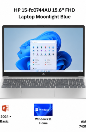 HP 15-fc0444AU 15.6" FHD Laptop Moonlight Blue ( Ryzen 7 5825U, 12GB, 512GB SSD, ATI, W11, HS+M365 )