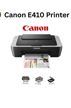 Canon PIXMA E410 – All-in-One Inkjet Printer (Print / Scan / Copy)