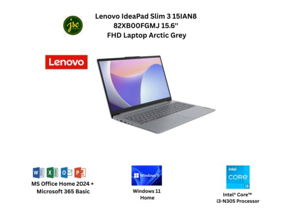 Lenovo IdeaPad Slim 3 15IAN8 82XB00FHMJ 15.6'' FHD Laptop Abyss Blue ( i3-N305, 8GB, 512GB SSD, Intel, W11, HS+M365 )