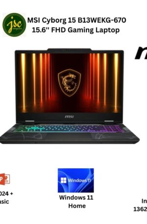 MSI Cyborg 15 B13WEKG-670 15.6'' FHD Gaming Laptop ( i7-13620H, 16GB, 1TB SSD, RTX5050 8GB, W11 )